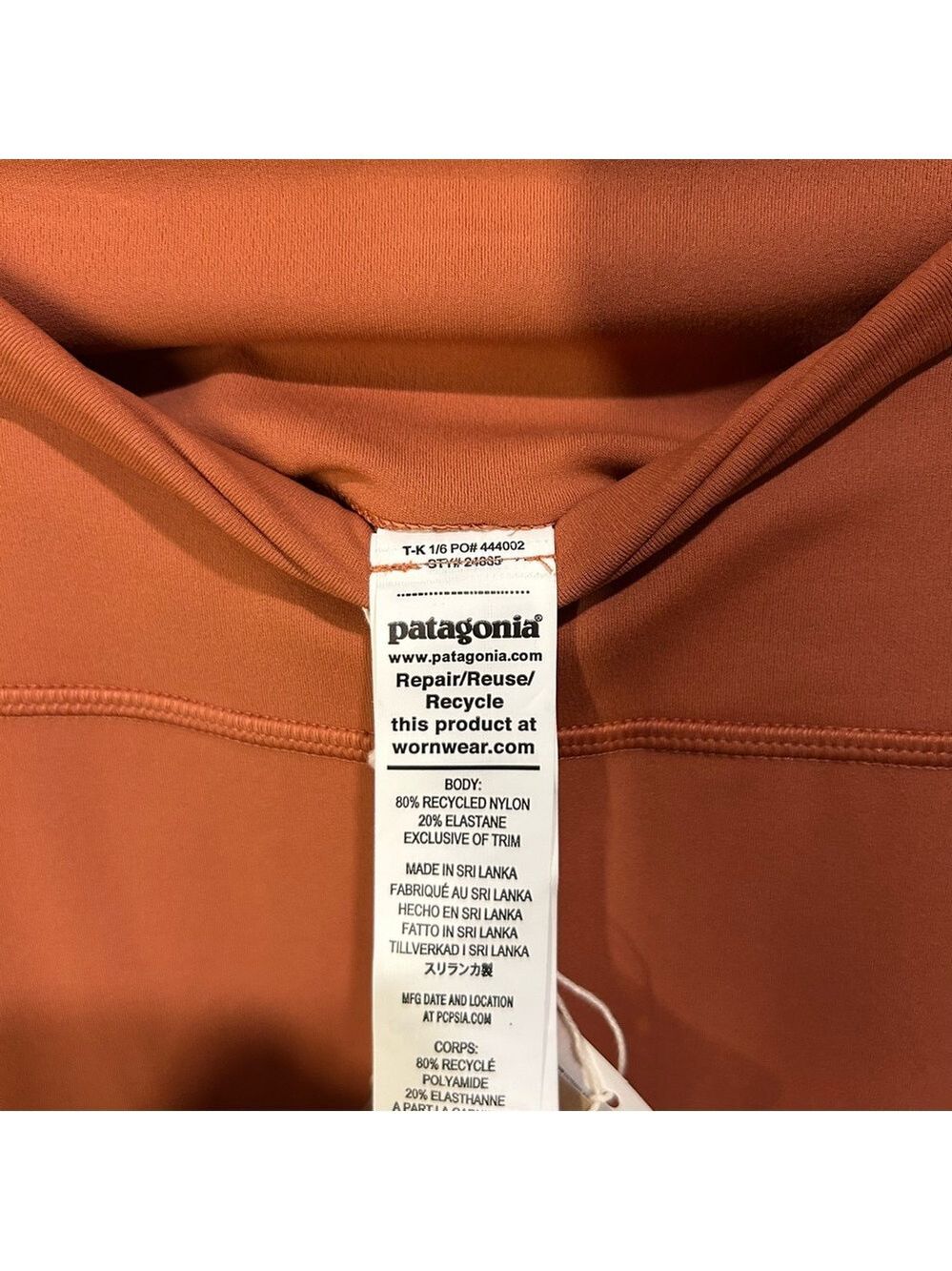 Patagonia W's Maipo 7/8 Stash Tights Burl Red Size Medium NWT - Picture 5 of 5